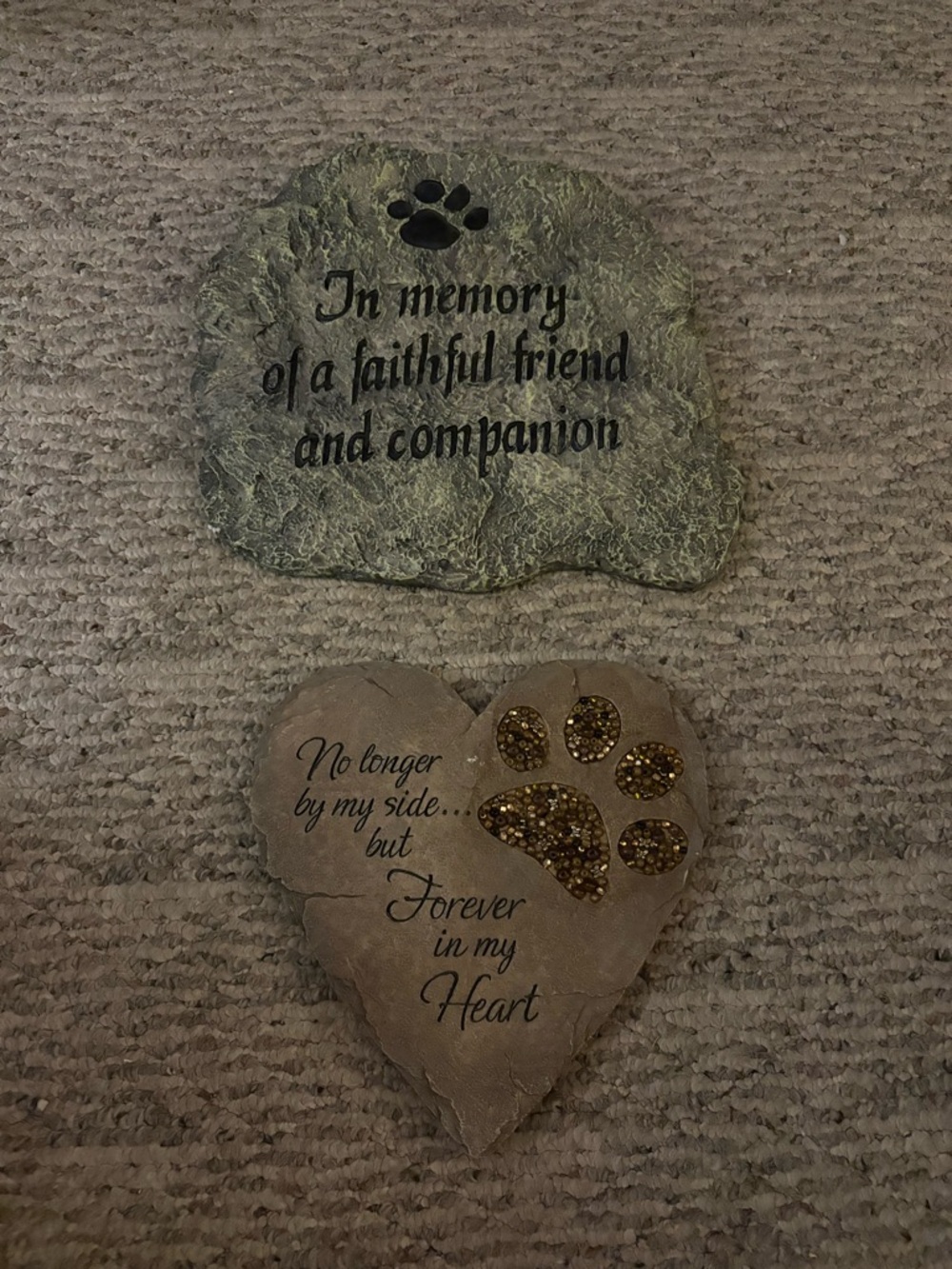 Memorial Pet Stone Plaque - Pick 1